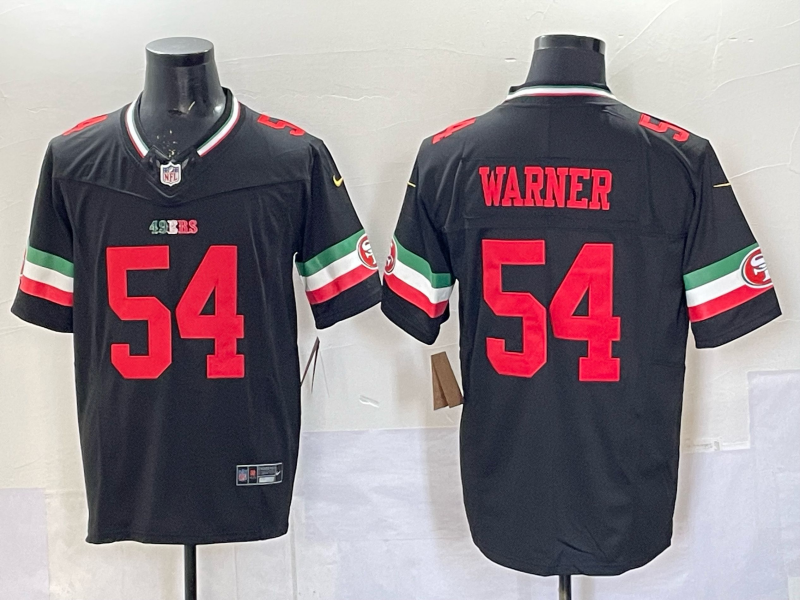 Men 2026 San Francisco 49ers #54 Warner black Nike Limited NFL Jersey 0401009->->NFL Jersey